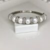 Bracelete pérola e zircônia
