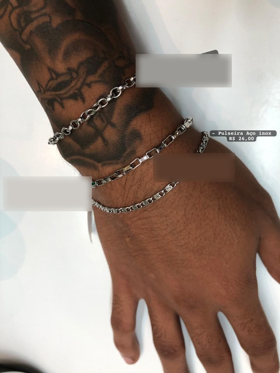 Pulseira Aço Inox Elo Fino