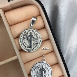 Medalha de São Bento em Alto-Relevo – Prata 925