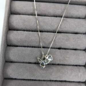 Colar Anjinho da Guarda com Coração Ponto de Luz – Prata 925
