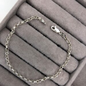 Pulseira Elo Português Fina Polida – Prata 925