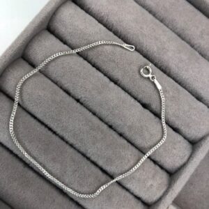 Pulseira Malha Grumet Fina Polida – Prata 925