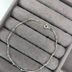 Pulseira Veneziana Satélite Bolinhas – Prata 925