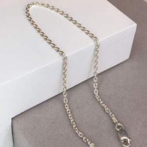 Pulseira Malha Cartier Fina – Prata 925