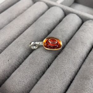 Berloque Chapéu de Cowboy Esmaltado – Prata 925