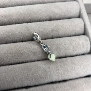 Berloque Sereia com Cristal Verde Menta – Prata 925