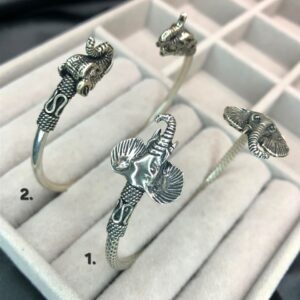 Coleção Braceletes Elefante Bali – Prata 925