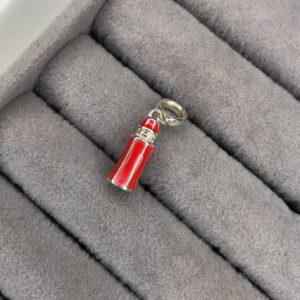 Berloque Pendente Farol Náutico Cravejado – Prata 925