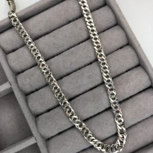 Corrente Masculina Grumet Elo Duplo 70 cm – Prata 925