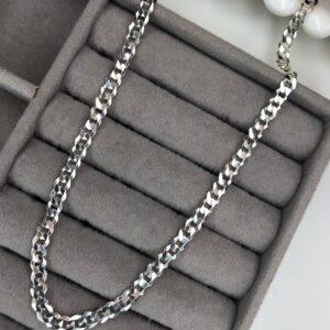 Corrente Masculina Grumet Tradicional 70 cm – Prata 925