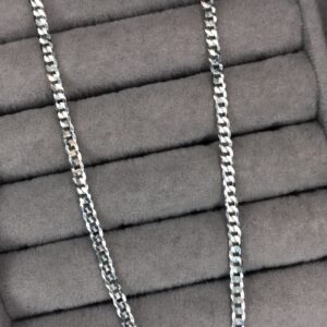 Corrente Grumet Fina 70 cm – Prata 925