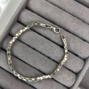 Pulseira Pipoca Brilhante – Prata 925