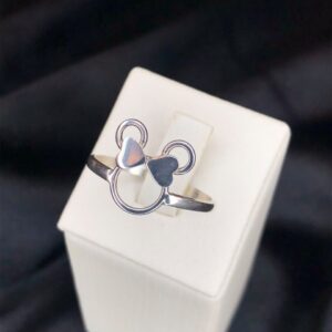 Anel Silhueta Minnie e Mickey - Prata 925